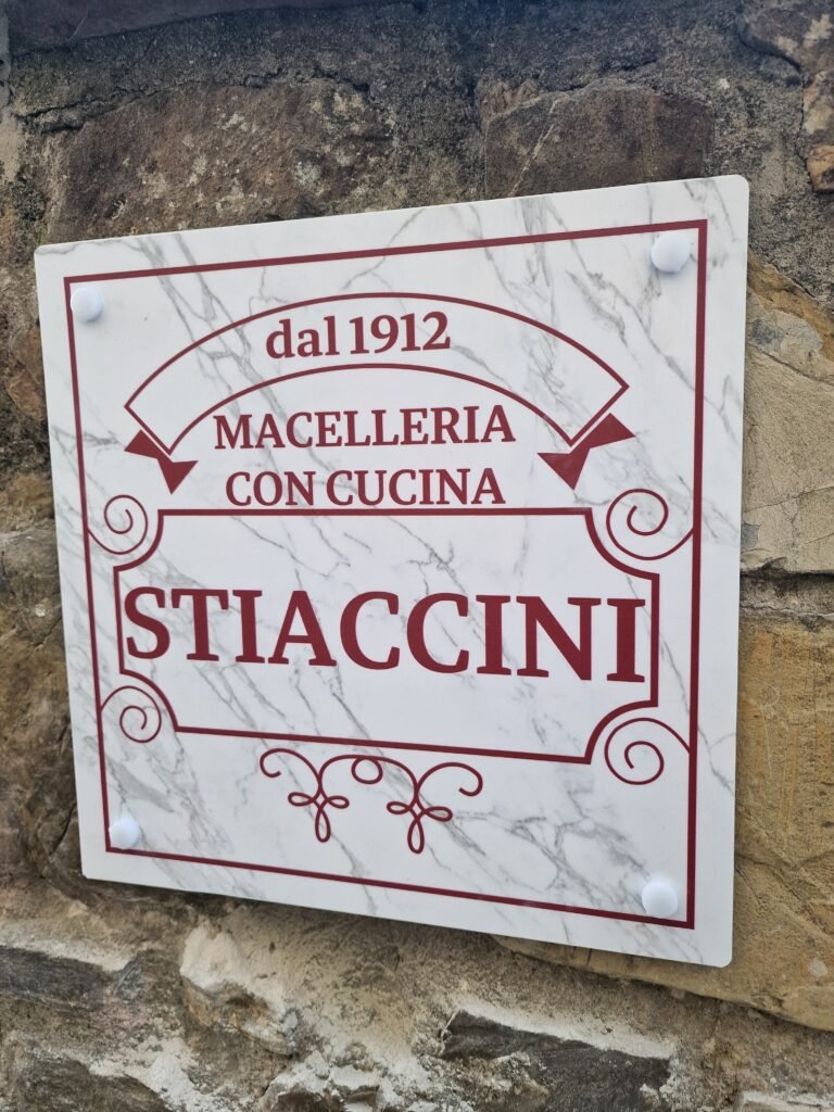Reclamebord Stiaccini macelleria